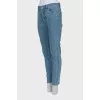Light blue mid-rise jeans