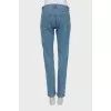 Light blue mid-rise jeans