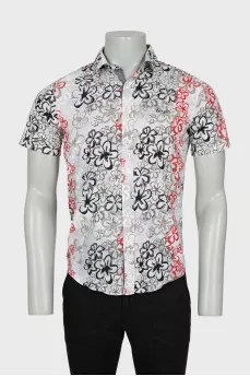 Men's Floral Print Shirt