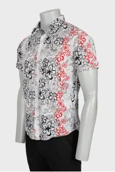 Men's Floral Print Shirt