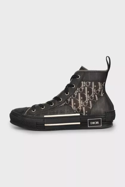 Men's black sneakers B23