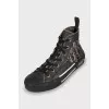 Men's black sneakers B23