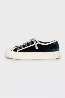 Velvet Walk'n'Dior sneakers