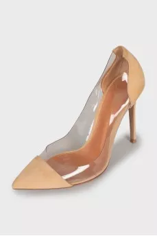Suede and rubber shoes