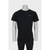 Men's black t-shirt with back print