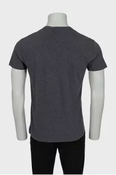 Men's gray straight cut t-shirt