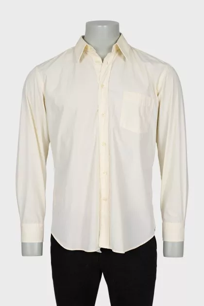 Men's yellow shirt
