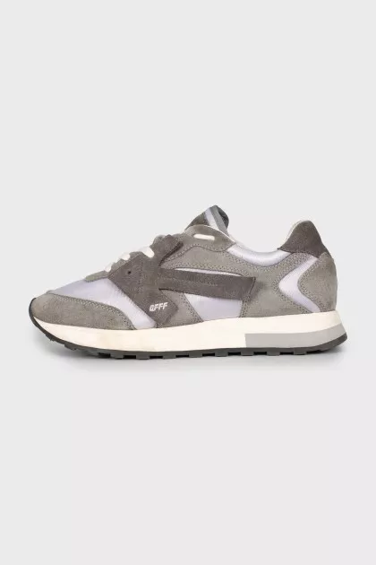 Men's sneakers made of suede and textile