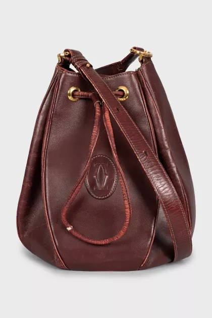 Leather bag Must de Cartier