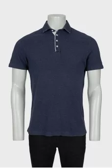 Men's blue polo shirt