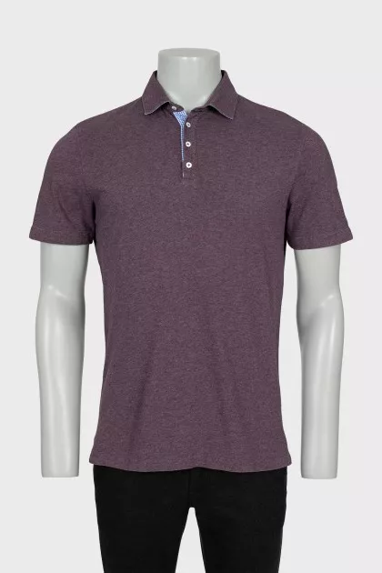 Men's purple polo shirt