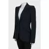 Single-breasted black jacket