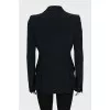 Single-breasted black jacket