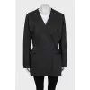 Jacket with button fastening