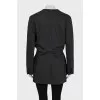 Jacket with button fastening