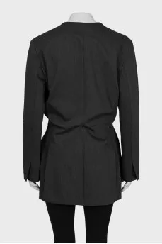 Jacket with button fastening