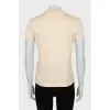 Beige slim fit t-shirt