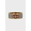 Ring with geometric pattern