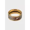 Ring with geometric pattern