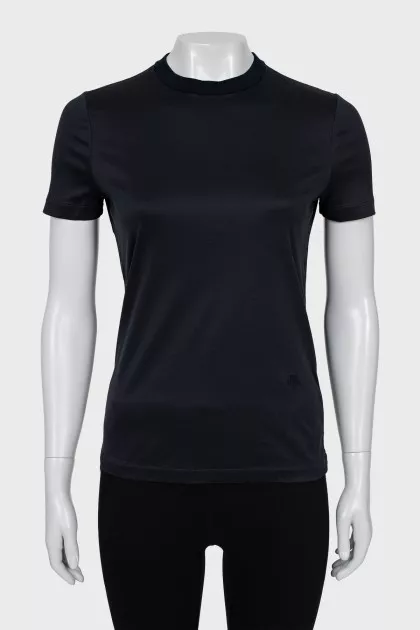 Blue straight cut t-shirt