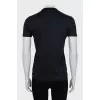 Blue straight cut t-shirt