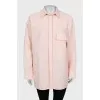Oversized shirt in pink
