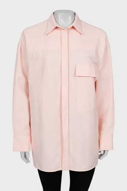 Oversized shirt in pink