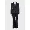 Striped suit with trousers