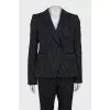 Striped suit with trousers