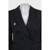 Striped suit with trousers