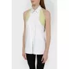 Top blouse behind the neck with an open back with a tag