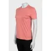 Fitted T-shirt in pink
