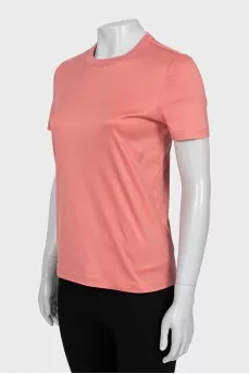 Fitted T-shirt in pink