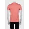 Fitted T-shirt in pink