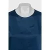 Straight blouse with short sleeves
