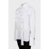Blouse with eyelet cuffs