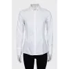 White fitted shirt