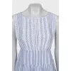 Striped linen dress