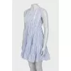 Striped linen dress