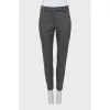 Slim fit grey trousers