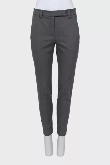 Slim fit grey trousers