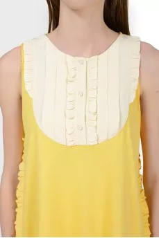 Sleeveless mini dress with tag