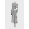 Dress with decorative slits