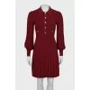 Long sleeve button dress