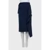 Skirt with raw edge
