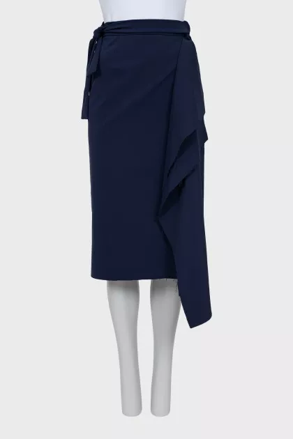 Skirt with raw edge