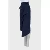 Skirt with raw edge
