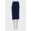 Skirt with raw edge