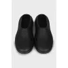 Black rubber clogs