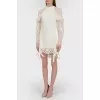 Openwork milk dress with tag